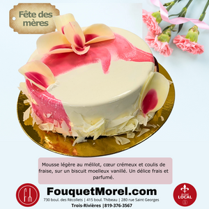Mousse légère au mélilot et fraise