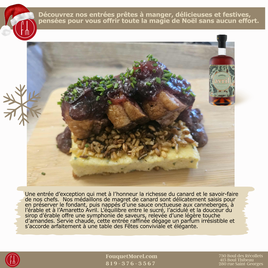 Magret de canard en médaillons