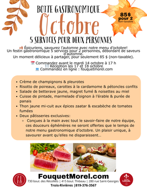 Boite gastronomique octobre 2025