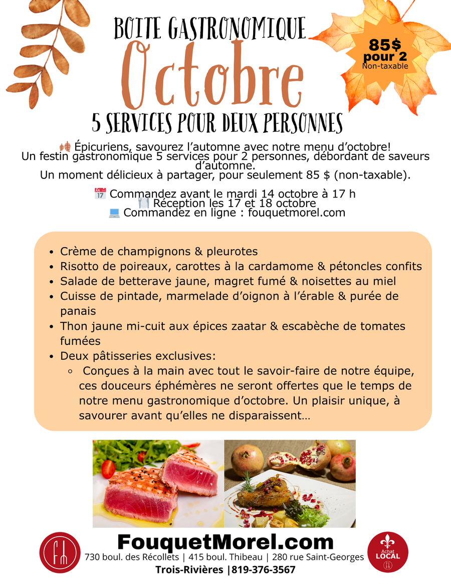 Boite gastronomique octobre 2025