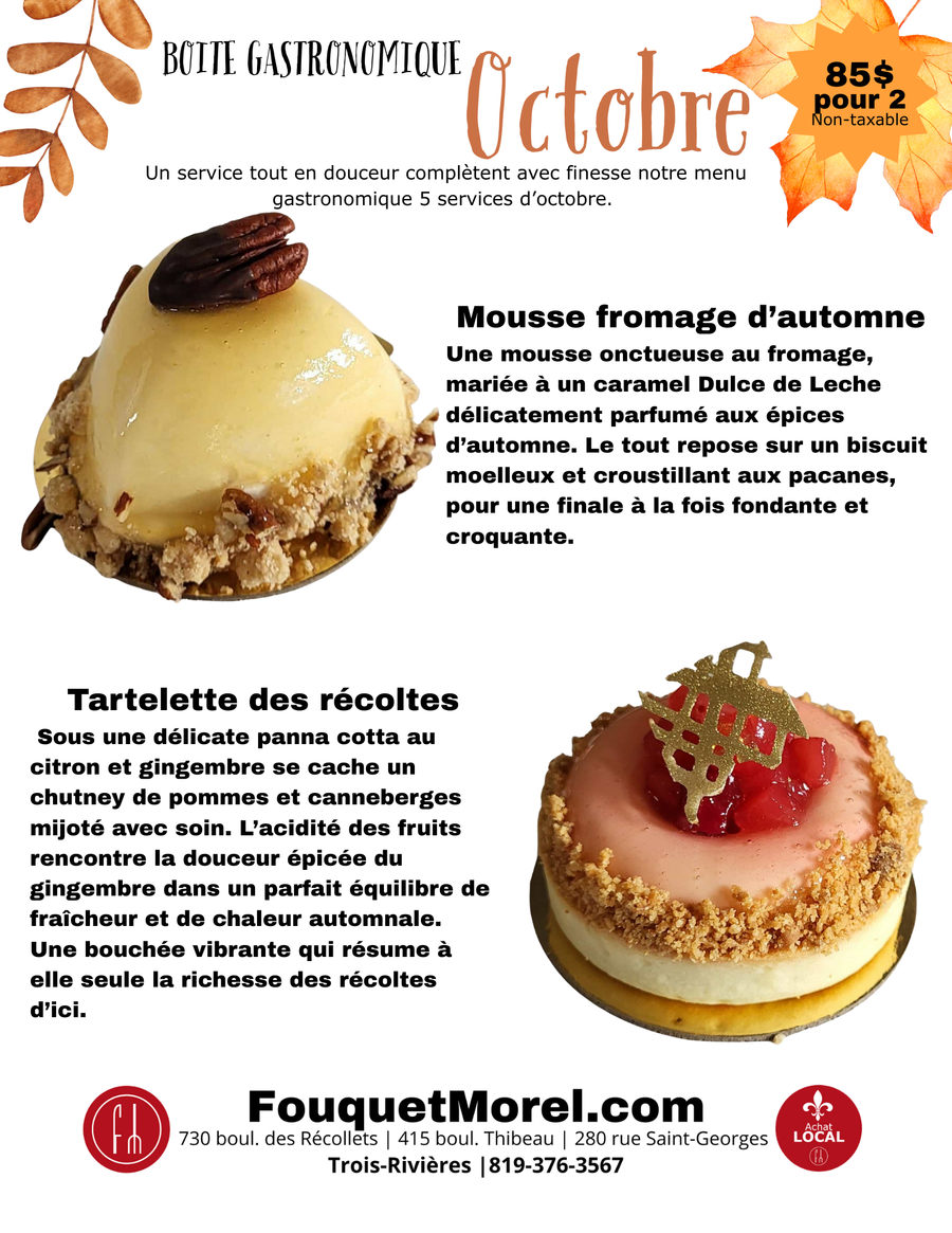 Boite gastronomique octobre 2025