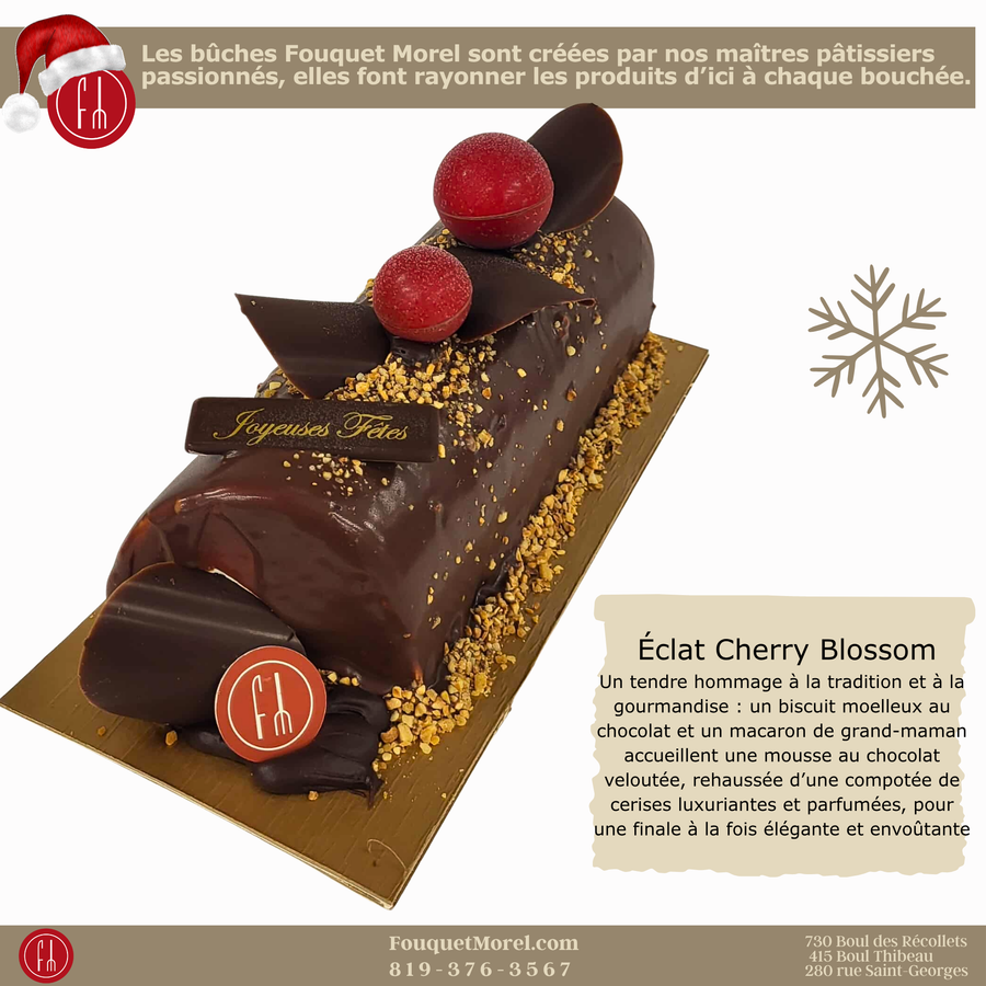 Bûche Éclat Cherry Blossom