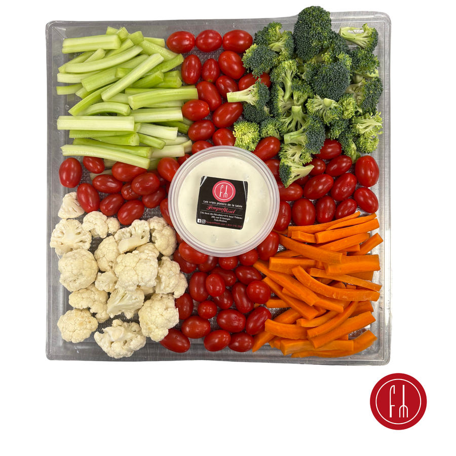 Plateau de crudités et trempette