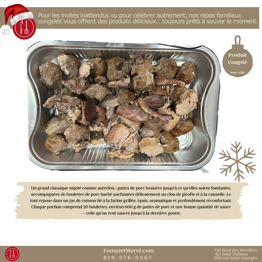 Plat de Ragoût traditionnel (CONGELÉ)