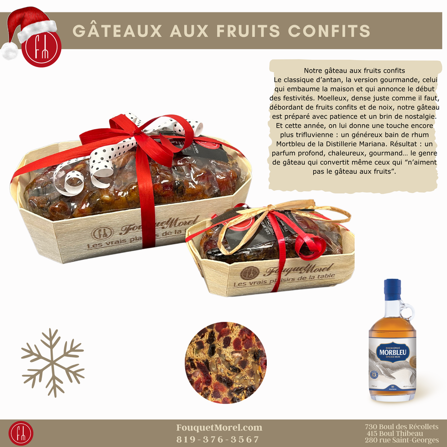 Gateaux aux fruits confits